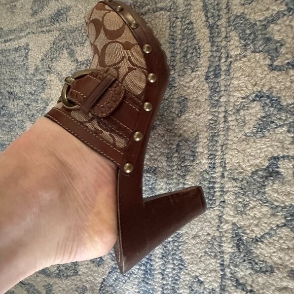 Coach Wooden Clogs - Picture 4 of 4